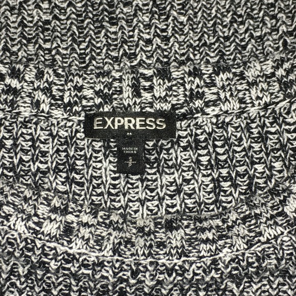 Express Heather Gray Oversized Knit Tunic Sweater - Women’s Small - Picture 12 of 15